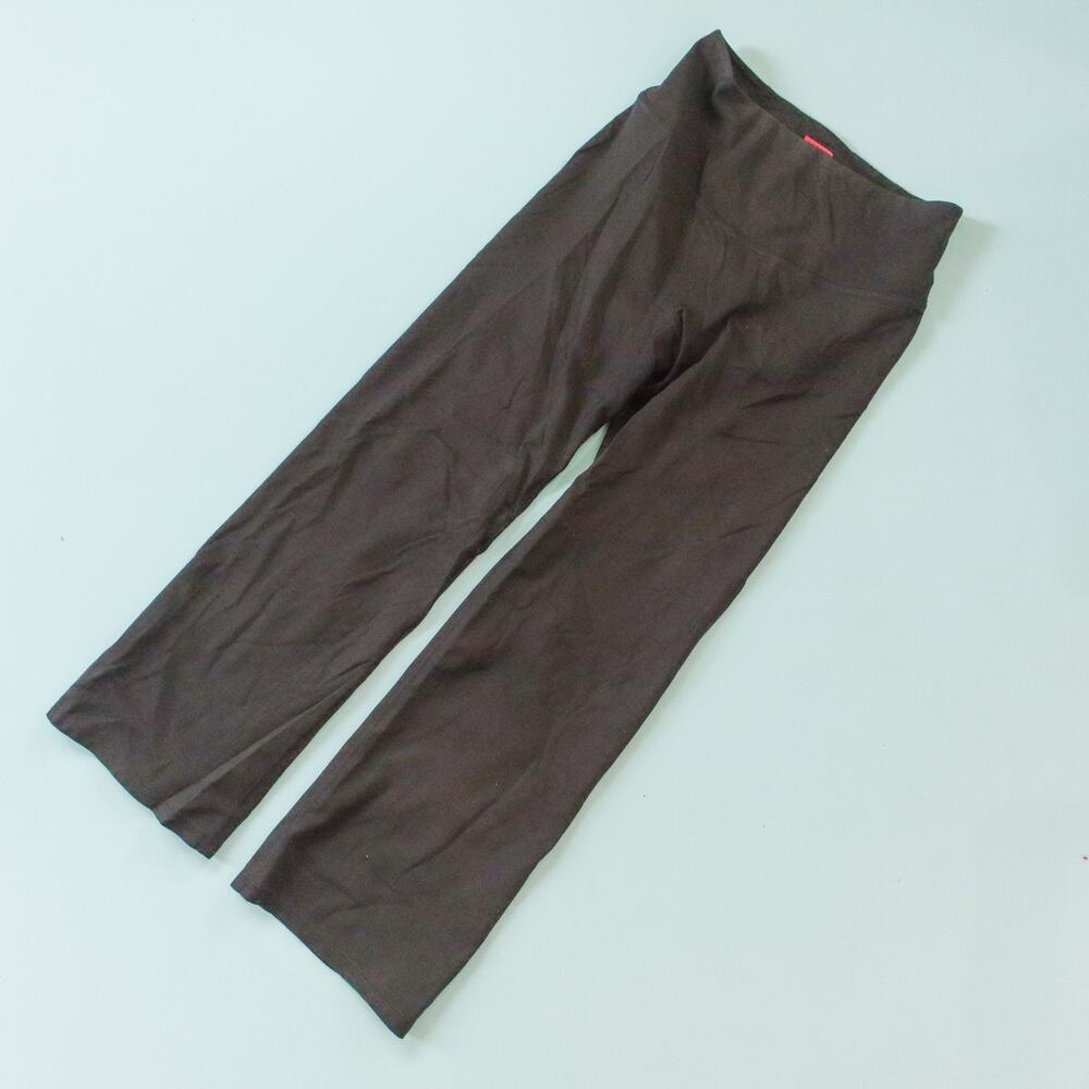 Spanx Wide Leg Black Yoga Pant Stretch Leggings Size Medium